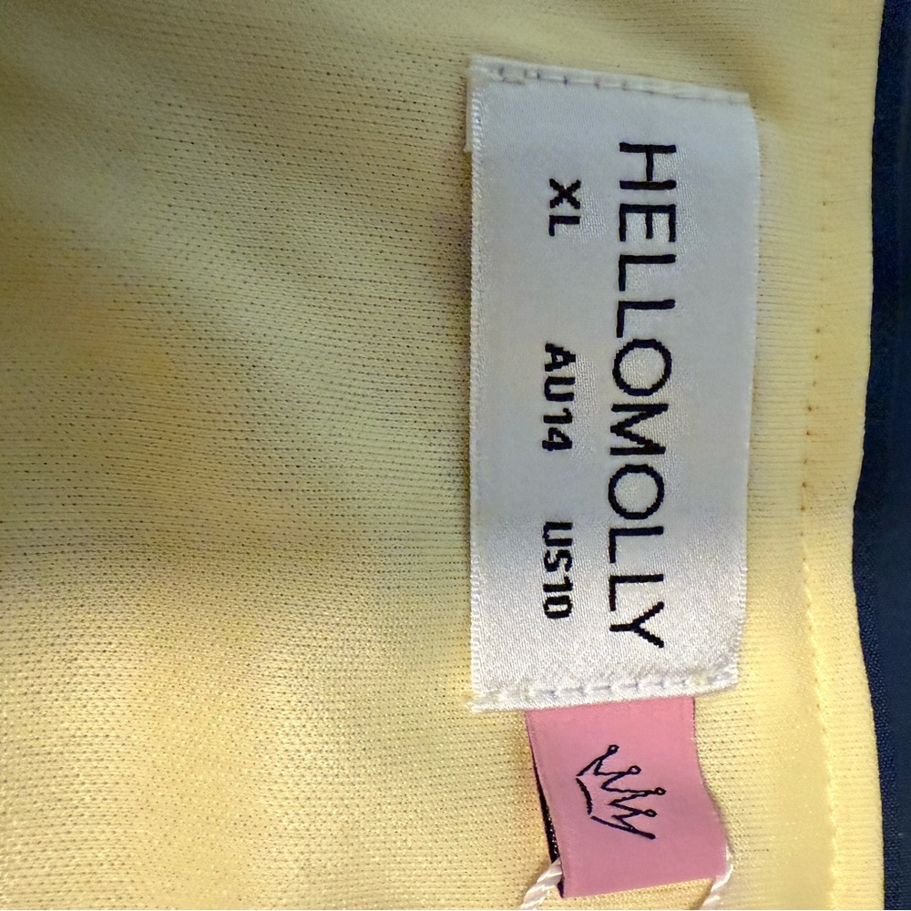 Hello Molly Glittering Yellow Mini Skirt - Picture 5 of 5